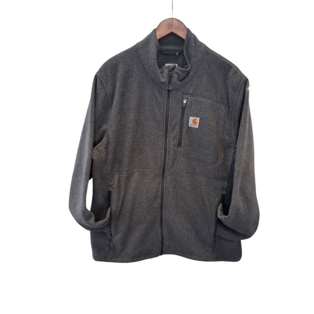 Carhartt Mens size Large Fleece Full Zip Gorpcore Utility Cozy‎ Workwear Jacket